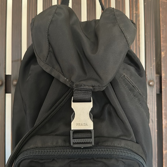 Authentic Prada small Tessuto drawstring backpack - Picture 3 of 8